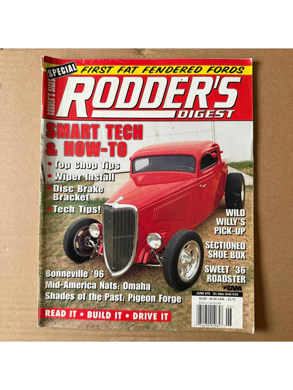 Vintage Hot Rodder Chevy Auto Magazine Custom Rodder B2